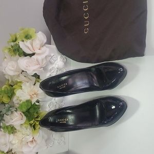 Gucci bamboo heels sz 37.5